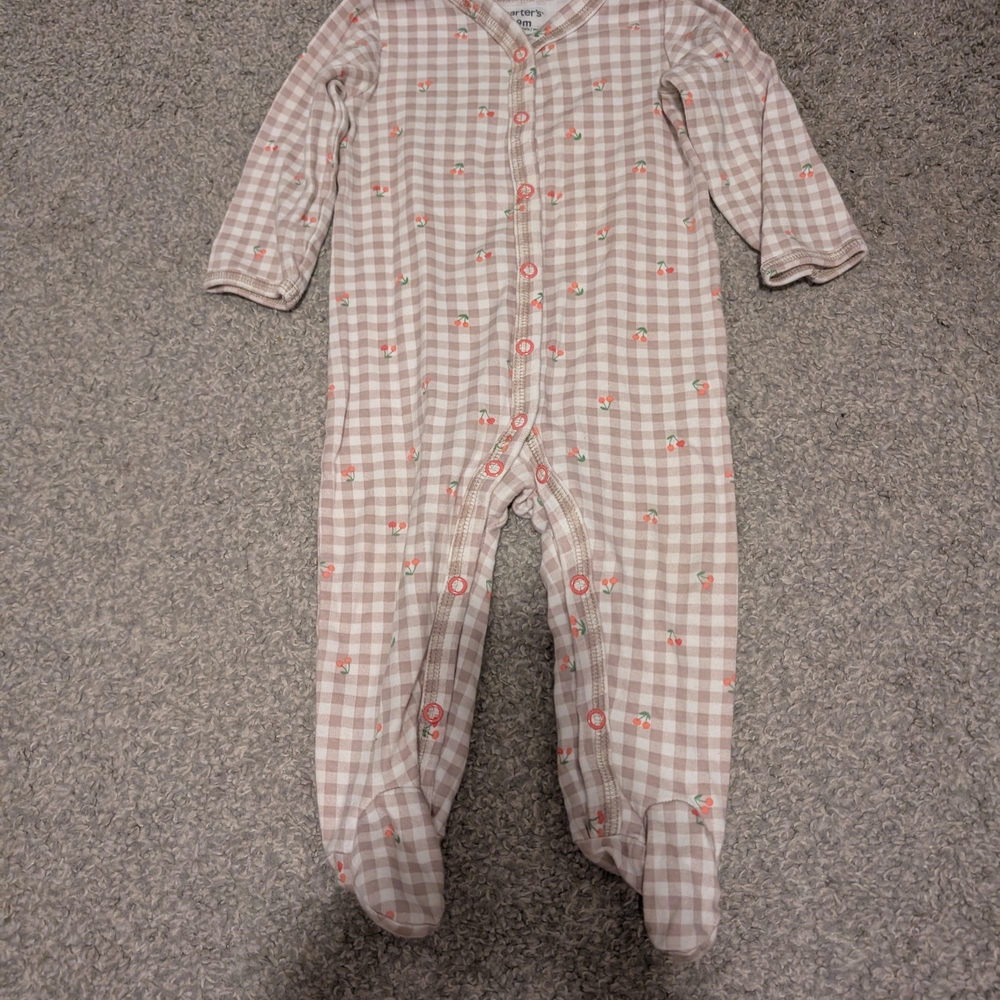 3 For $12 Pink Gingham Kids One Piece